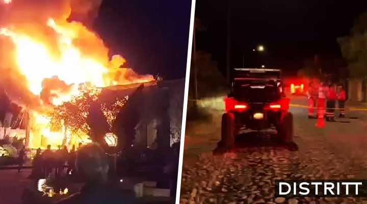 Salón de fiestas se incendia y termina con boda VIDEO