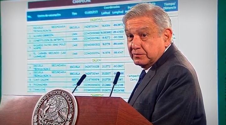 AMLO anuncia que este sábado inicia vacunación a maestros en Campeche