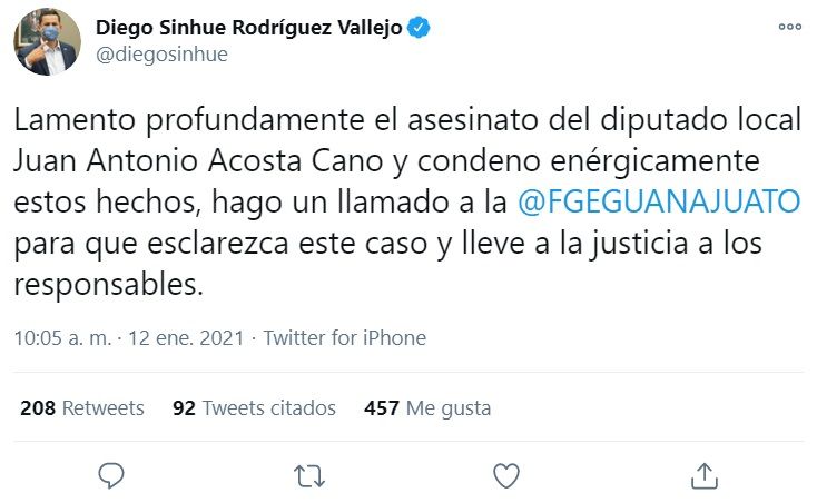 Las reacciones sobre la muerte de Juan Antonio Acosta