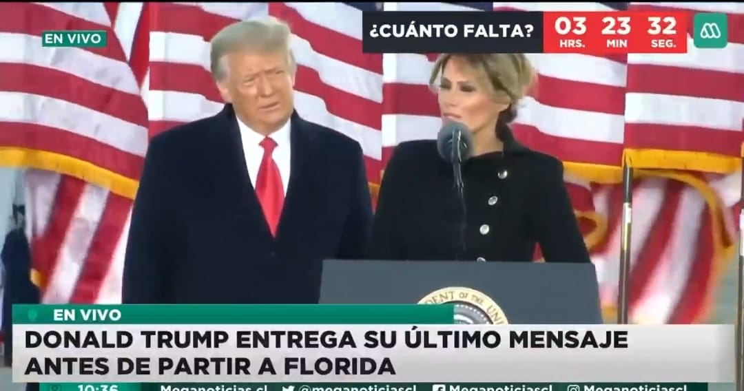 ¡Adiós, Donald! Las últimas palabras de Trump desde Washington