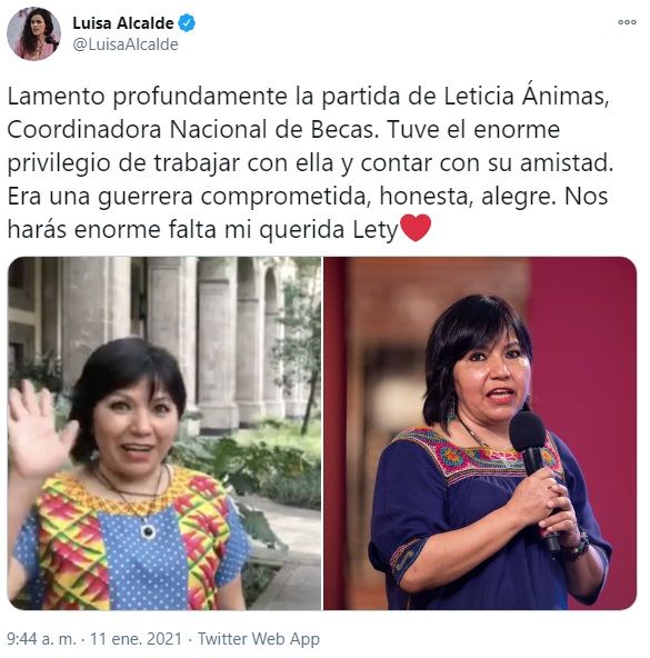 ¿Quién era Leticia Ánimas, funcionaria que murió por COVID-19?