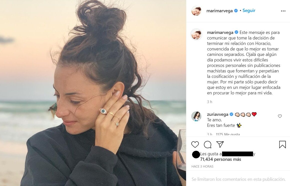 Marimar Vega confirma ruptura con Horacio Pancheri ante rumores de infidelidad