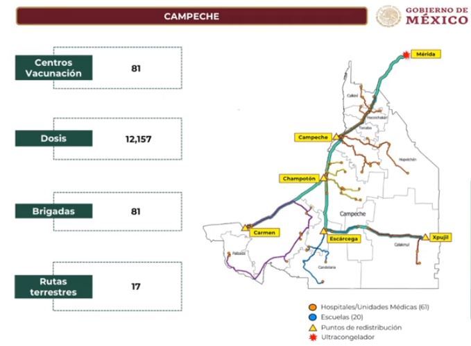 AMLO anuncia que este sábado inicia vacunación a maestros en Campeche