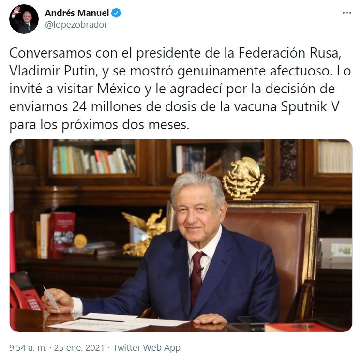 ¿Cómo se encuentra AMLO tras su llamada con Putin?