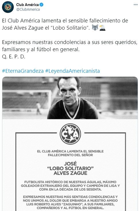 ¿Quién era José Alves, papá de Zague y exjugador del América?