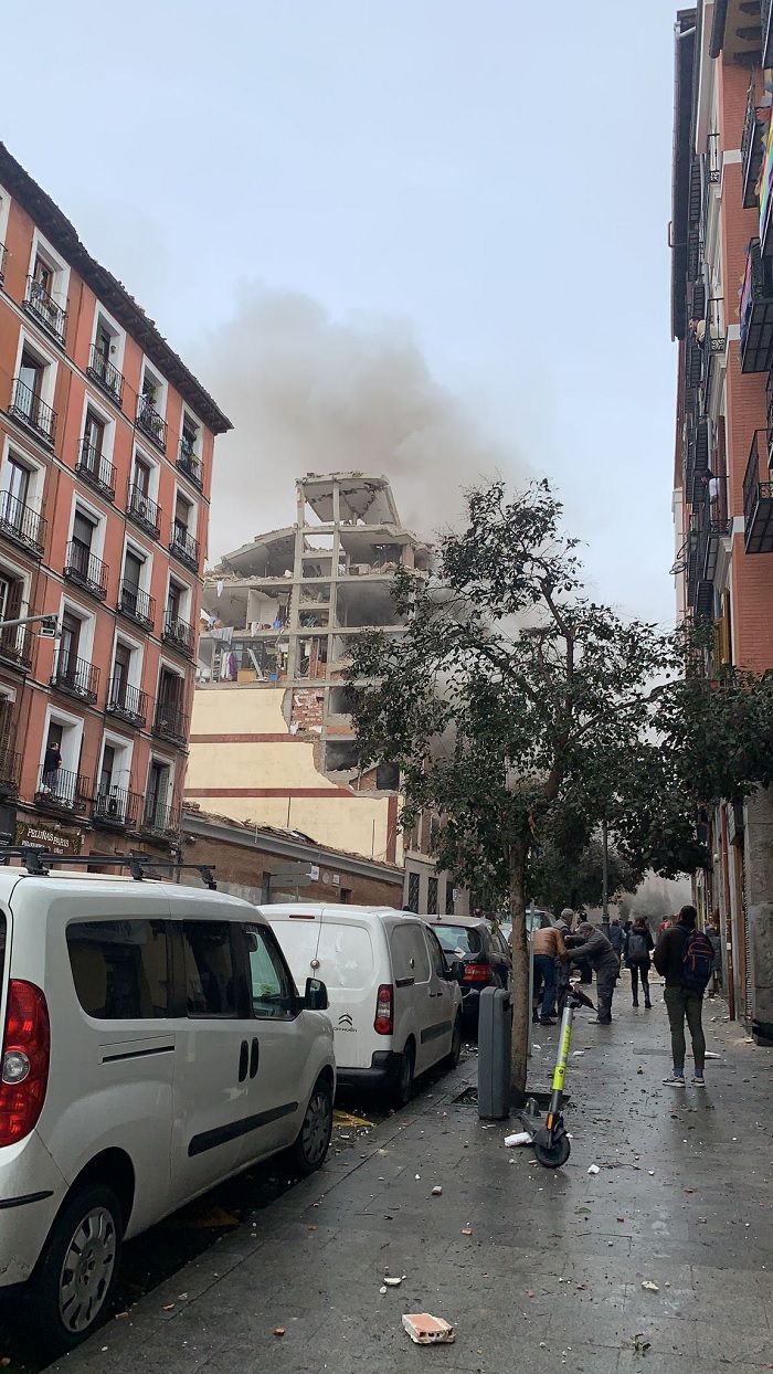 Dos fallecidos por la explosión en Madrid