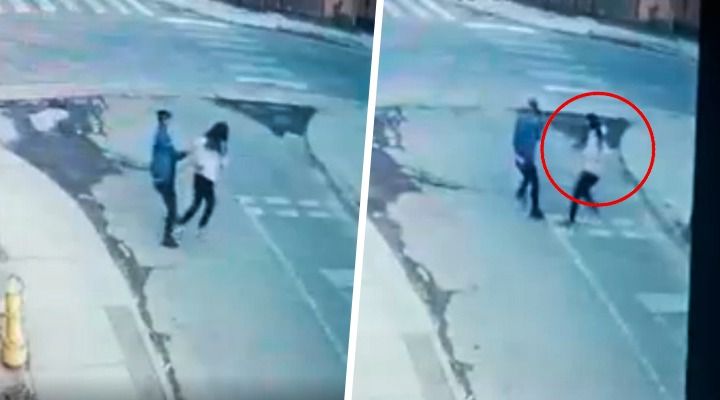 Delincuente asalta a mujer policía y ella le dispara (VIDEO)