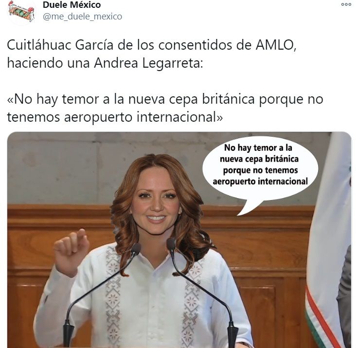 Comparan a Cuitláhuac García con Andrea Legarreta