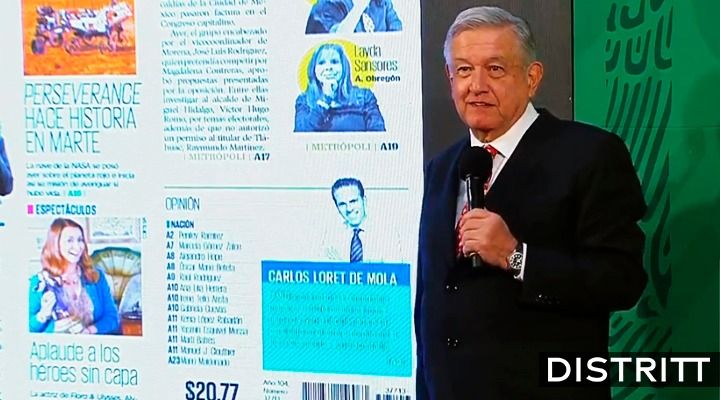 AMLO acusa 'amarillismo' de El Universal y recuerda a Loret supuesto montaje