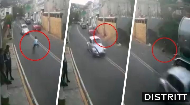 CDMX. Conductor atropella a niño ciclista en Cuajimalpa