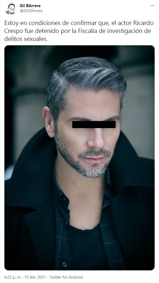 ¿Quién es Ricardo Crespo, el actor acusado de abuso sexual?