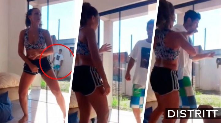 Enfermera golpea a intruso que la espiaba mientras bailaba