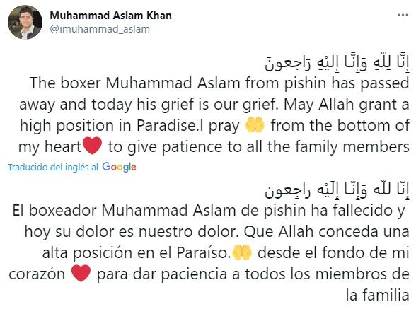 Mundo del boxeo lamenta muerte de pugilista