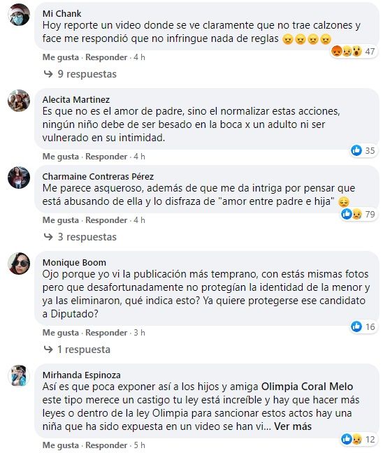 Condenan fotos de candidato de MC con su hija