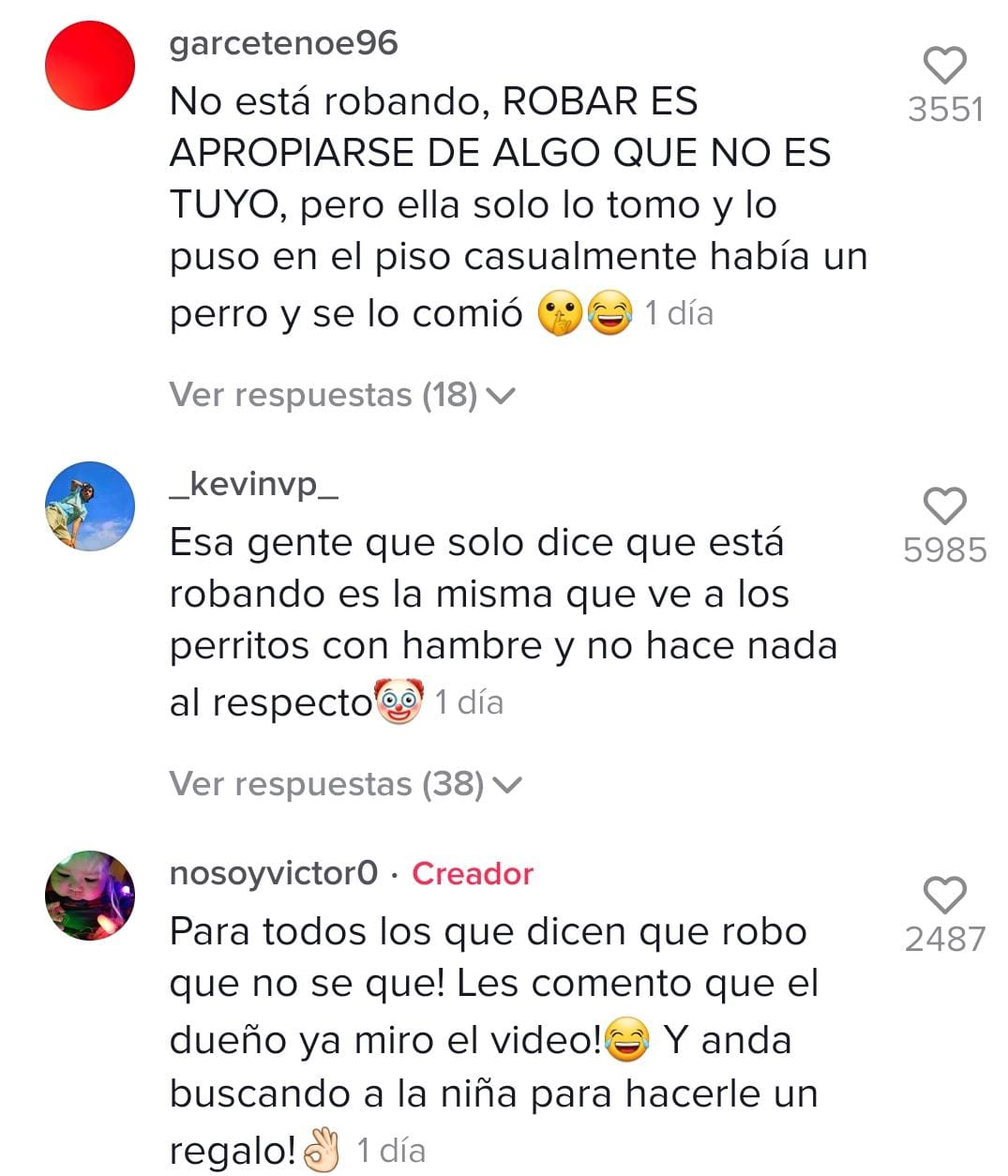 TikTok de niña 'robando' croquetas para perrito causa sensación