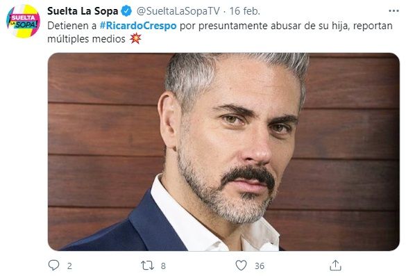 ¿De qué se le acusa a Ricardo Crespo, ex de Garibaldi?