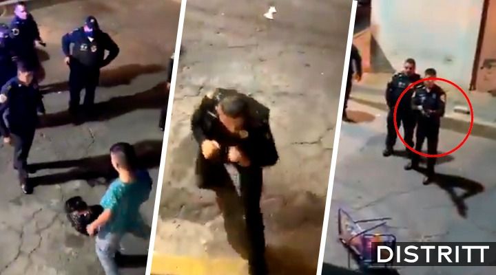 Graban a policías golpeando y disparando balas de gotcha a jóvenes en CDMX