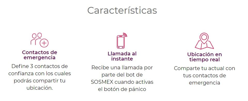 Características de la app