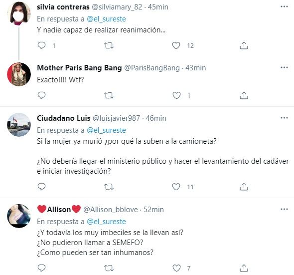 Muerte de mujer por asfixia indigna a redes