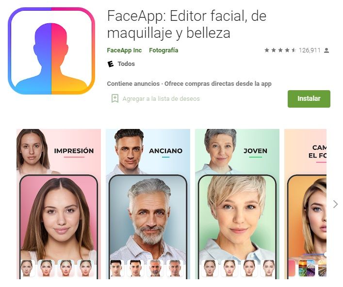 ¿Qué es FaceApp?