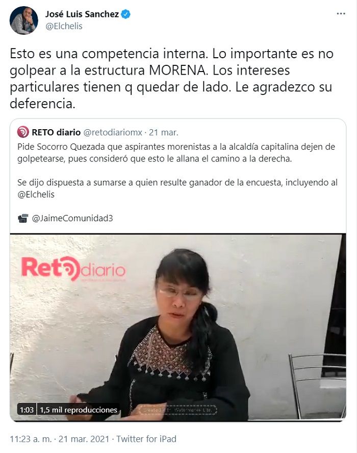 ¿Cuál es la popularidad de El Chelís en Morena?