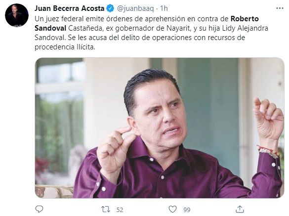 ¿De qué se la acusa al exgobernador de Nayarit?