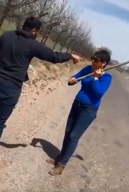 #LadyAzadón, mujer que le fracturó el cráneo a joven y golpeó a perro