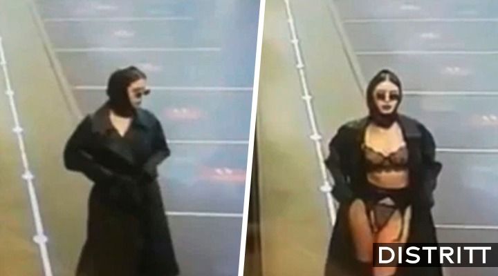 Video. Mujer presume lencería negra en Metro de Rusia