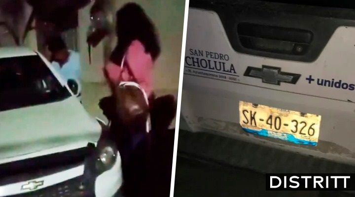 Puebla. Captan a funcionario golpeando a mujer en Momoxpan