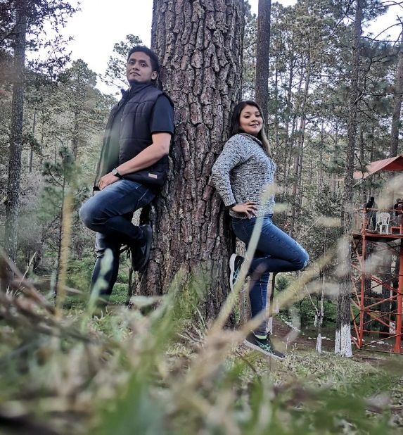Pareja se casó en febrero