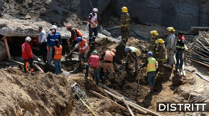 Texmelucan. Derrumbe de obra, por baja calidad de materiales