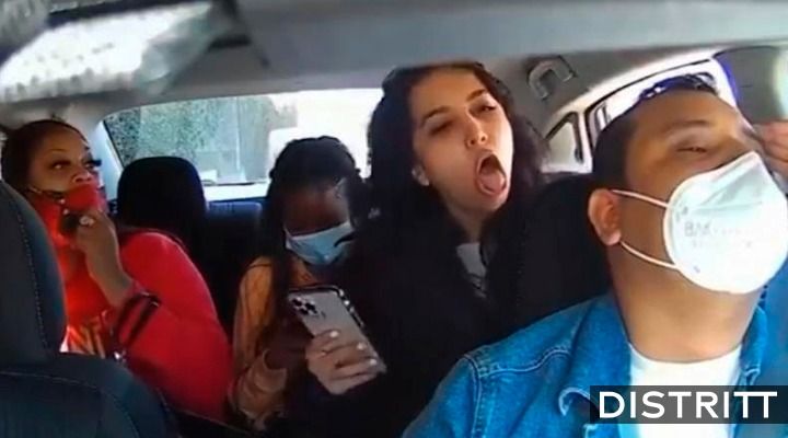 Mujer le tose en la cara a conductor de Uber en EU (VIDEO)