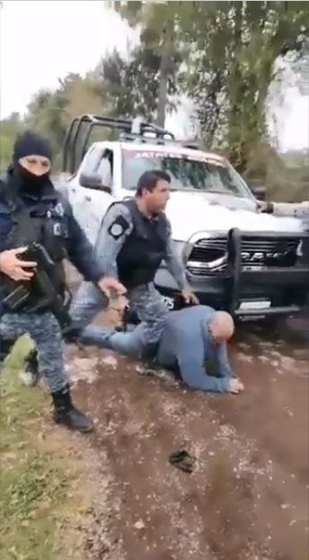 Captan abuso policial contra anciano en Huauchinango 