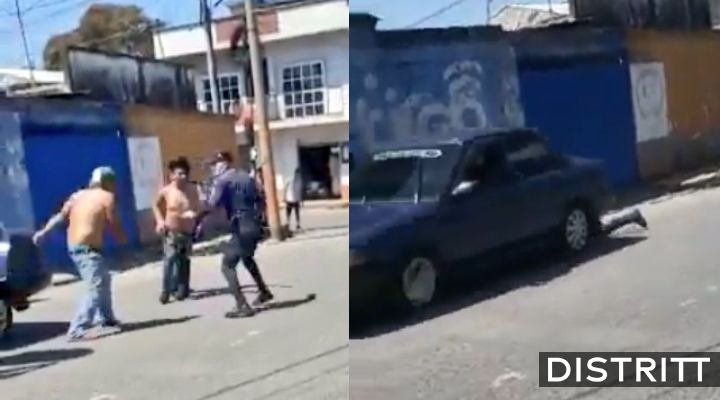 orracho atropella a su amigo y a un policía para evitar arresto (VIDEO)