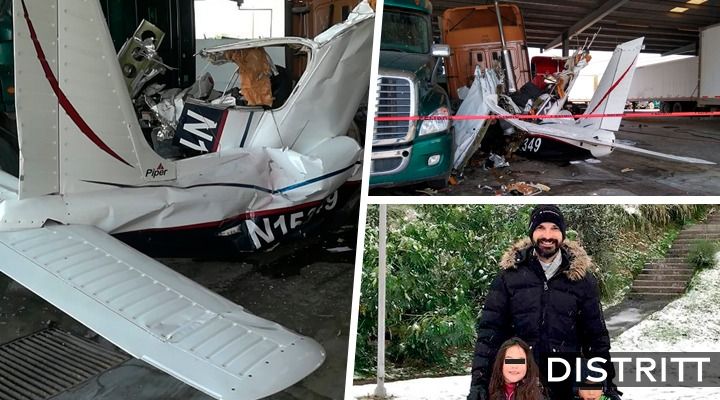 Nuevo León. Cae avioneta en carretera a Laredo; hay 6 muertos