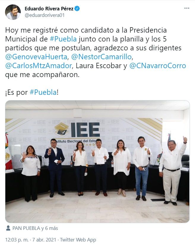 Candidatos a la presidencia municipal de Puebla