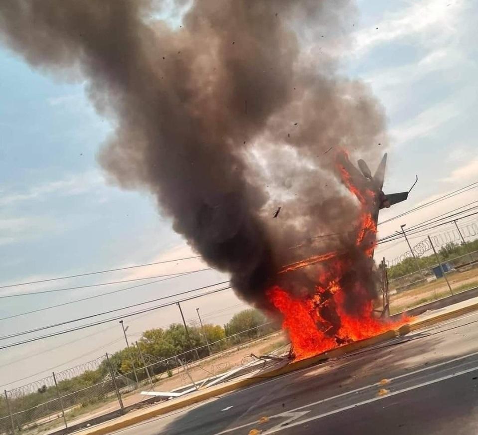 Nuevo León. Cae helicóptero en Apodaca; hay un muerto |VIDEO 