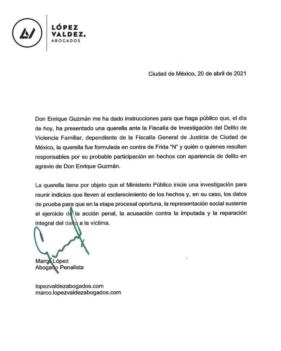 Las denuncias en la familia Guzmán