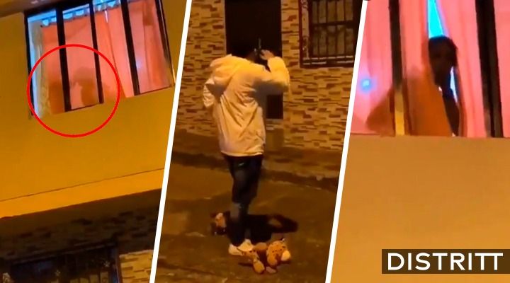 Lleva serenata a su novia y la descubre con amante (VIDEO)