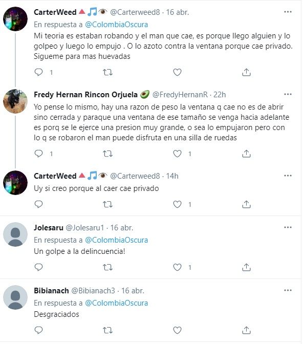 ¿Delincuente cayó o lo empujaron?