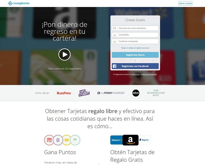 Gana dinero en Swagbucks