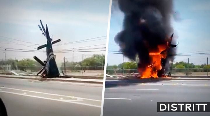 Nuevo León. Cae helicóptero en Apodaca; hay un muerto |VIDEO