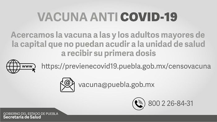 Registro para la vacunación a domicilio de adultos mayores