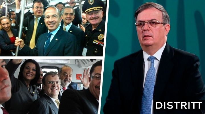 El día que Marcelo Ebrard inauguró la Línea 12 del Metro acompañado de Calderón