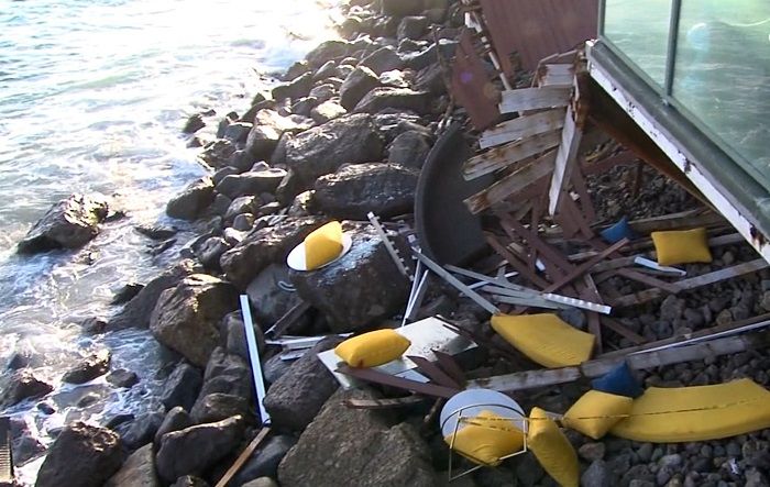 Video del derrumbe de balcón en Malibú
