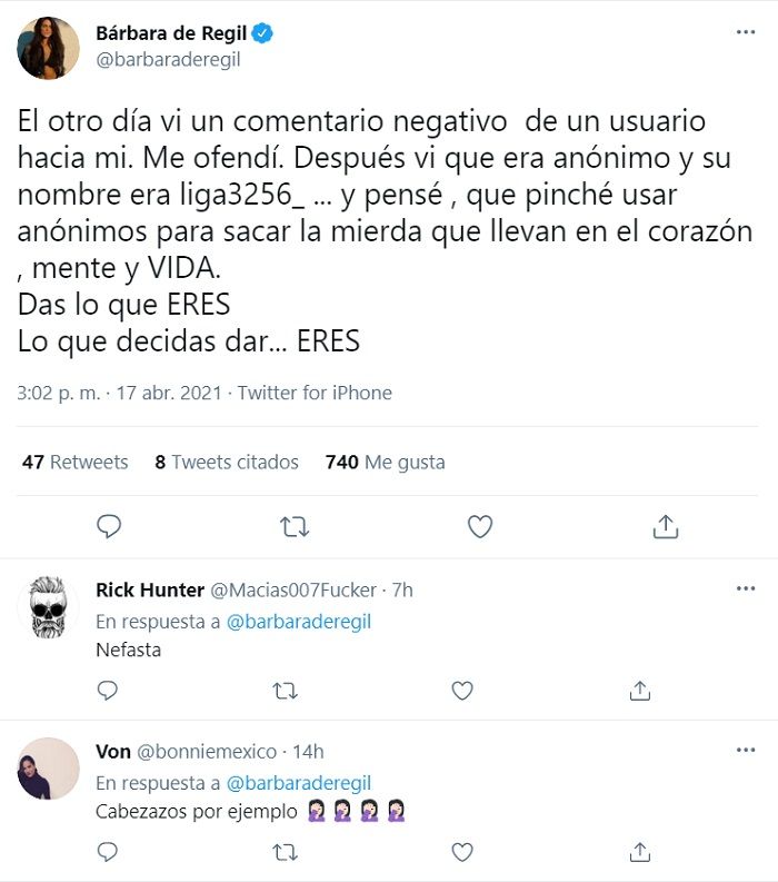 Critican a Bárbara de Regil en redes