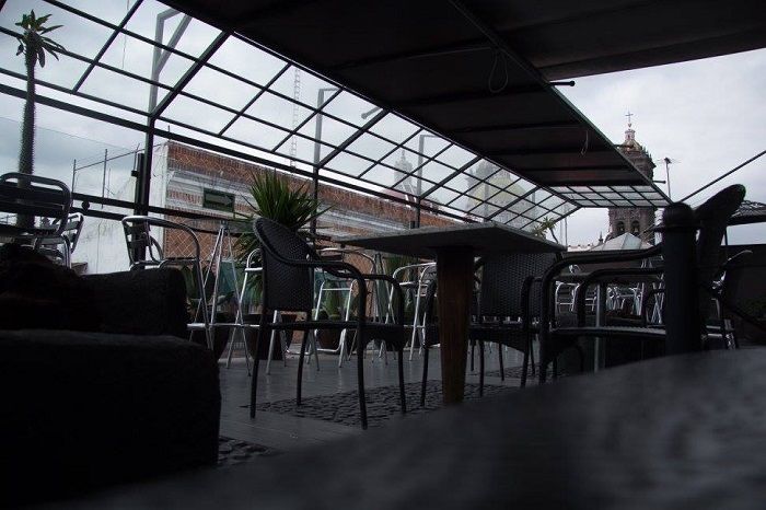 Terraza del Hotel Puebla de Antaño