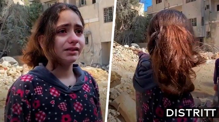 Niña palestina manda mensaje tras bombardeos en Gaza