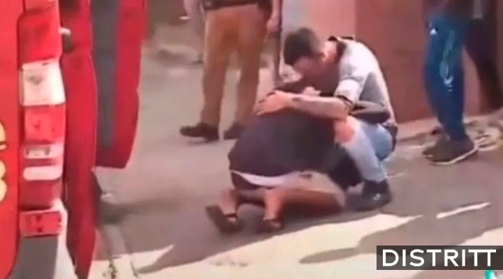 Video. Papá consuela a hombre que atropelló a su hija