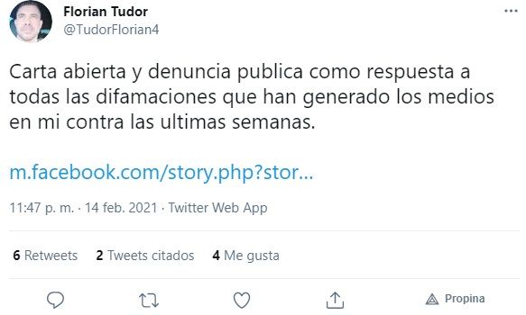 Tudor niega acusaciones